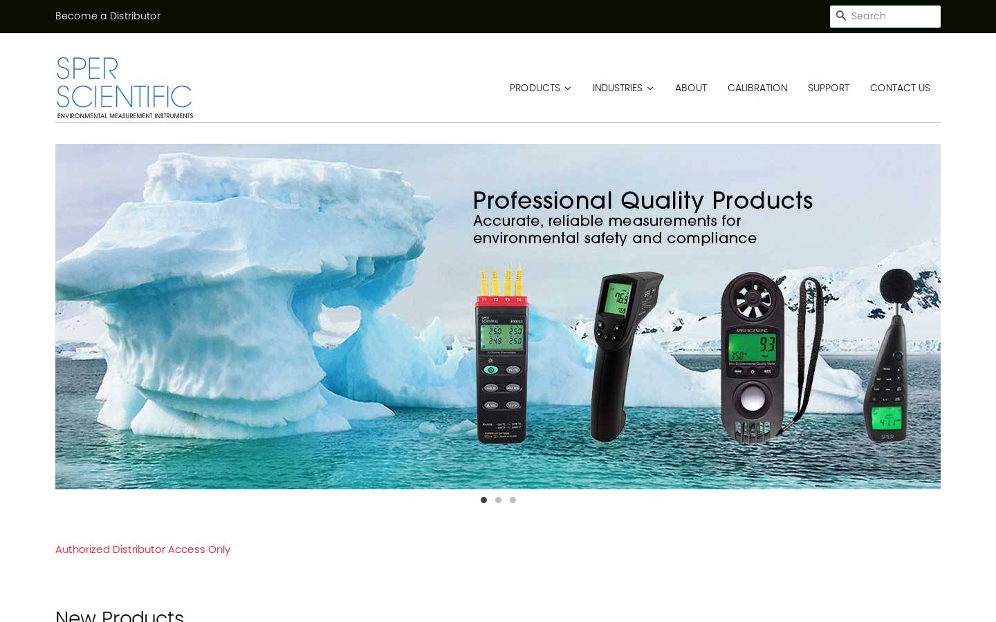 spersci.com homepage screenshot