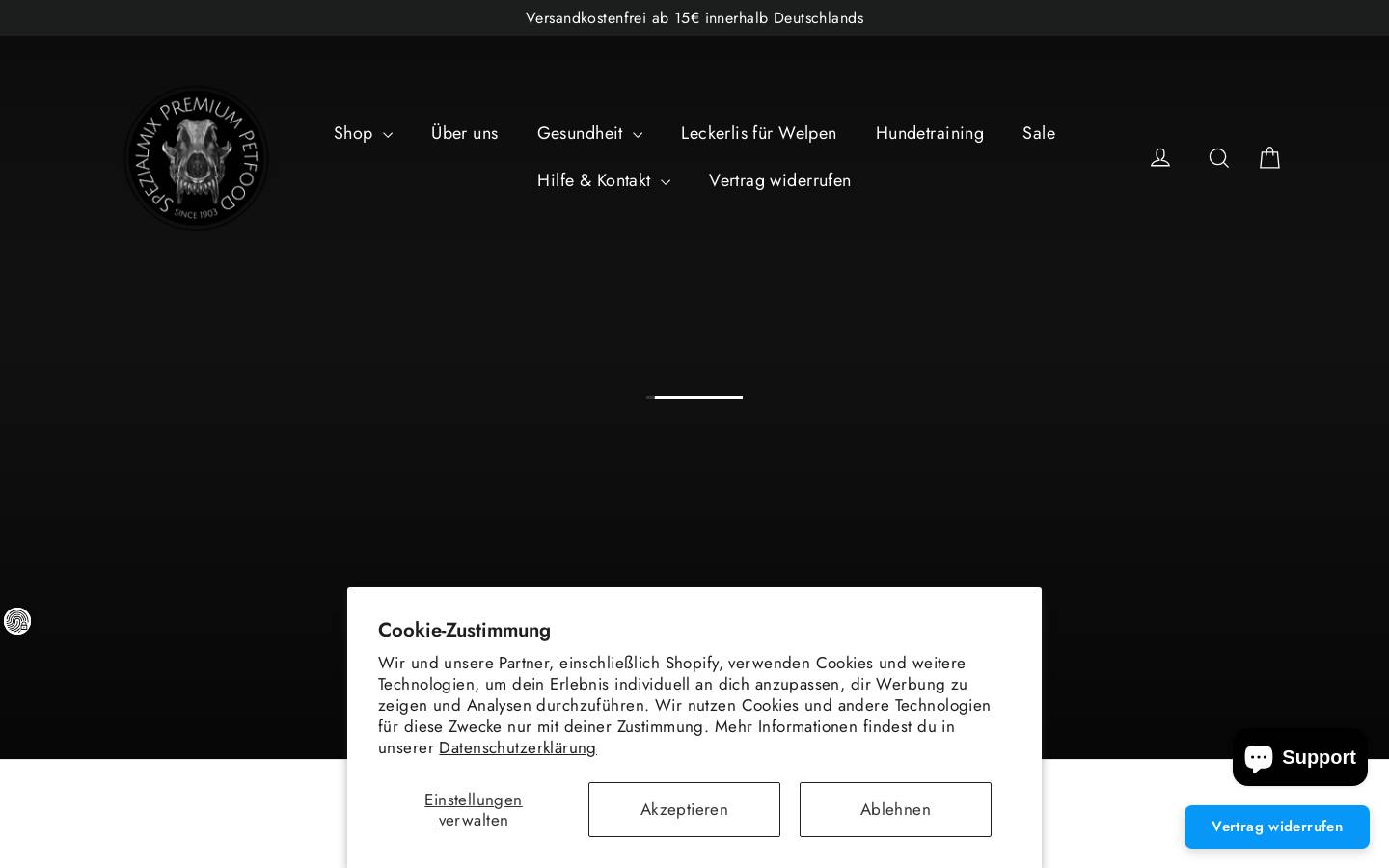 spezialmix.com homepage screenshot