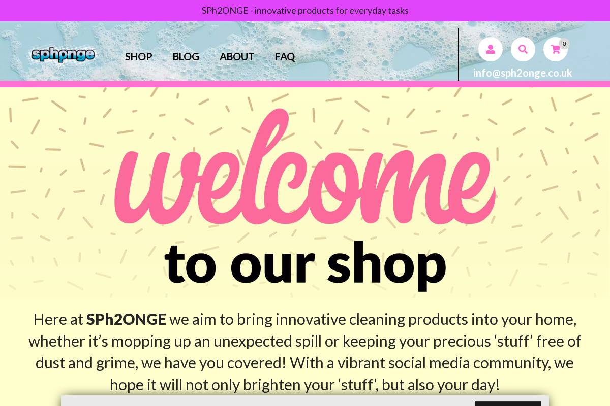 Sph2onge homepage screenshot