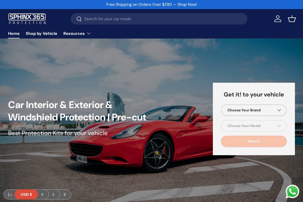 Sphinx365.com homepage screenshot
