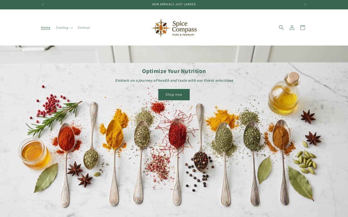 spicecompass.com homepage screenshot