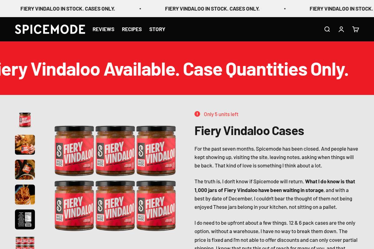 spicemode.co homepage screenshot