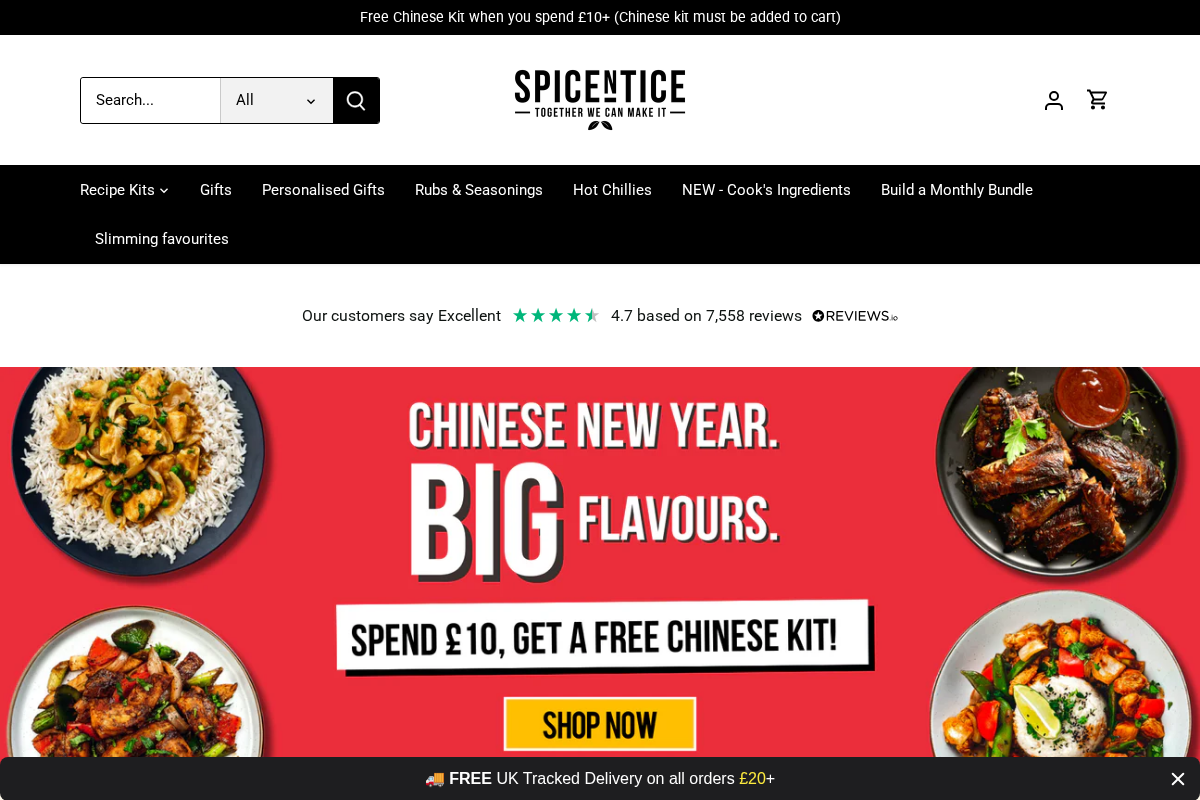 Spicentice homepage screenshot