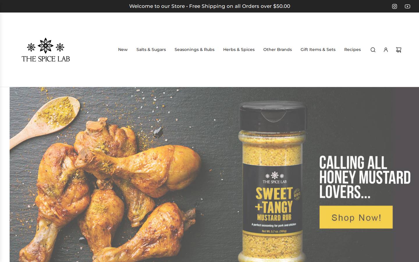 spices.com homepage screenshot