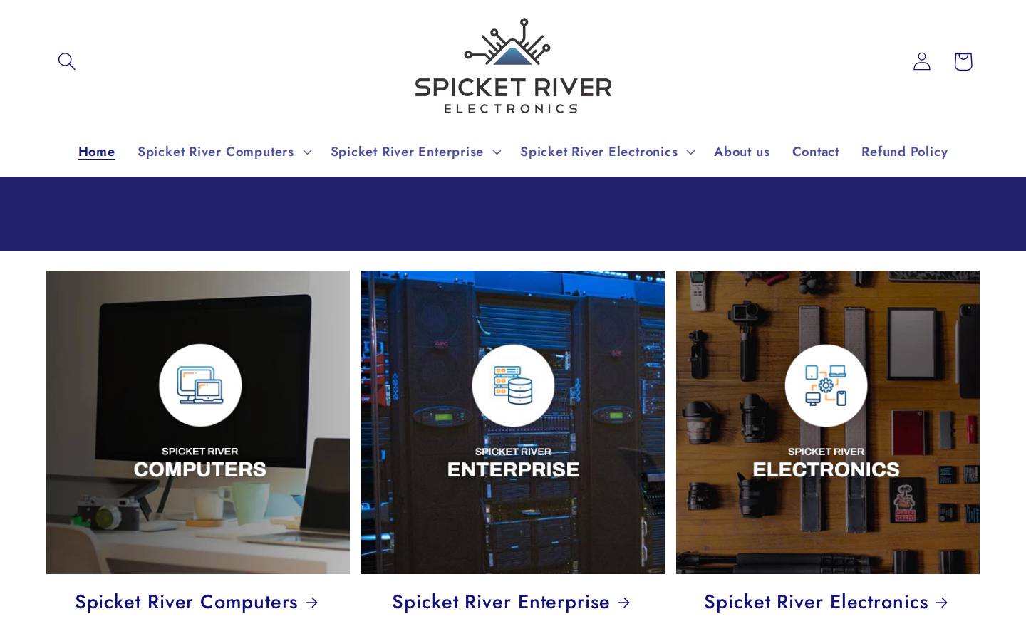spicketrivercomputers.com homepage screenshot