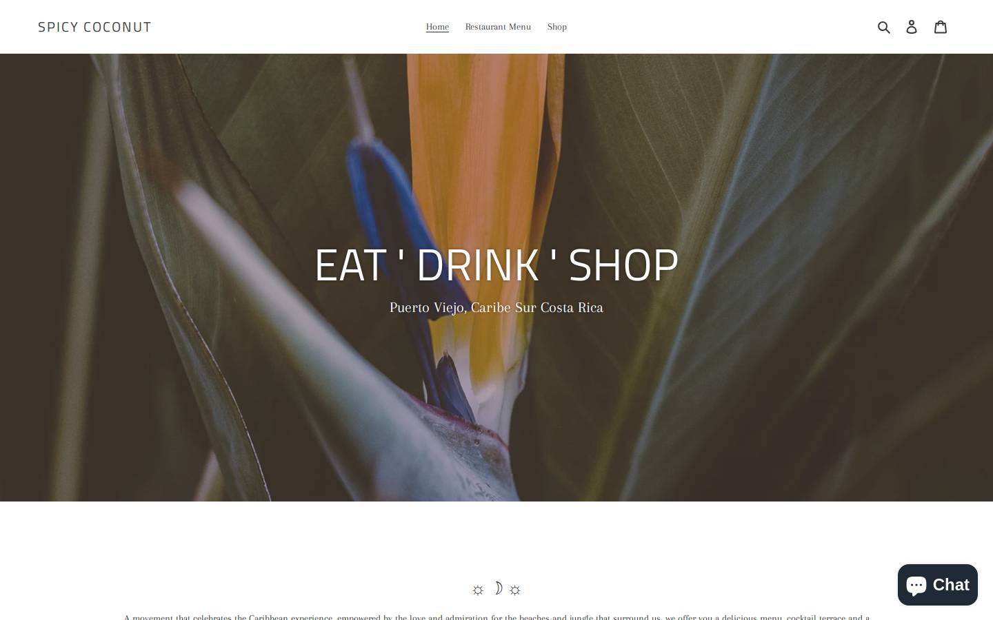 spicy-coconut.com homepage screenshot