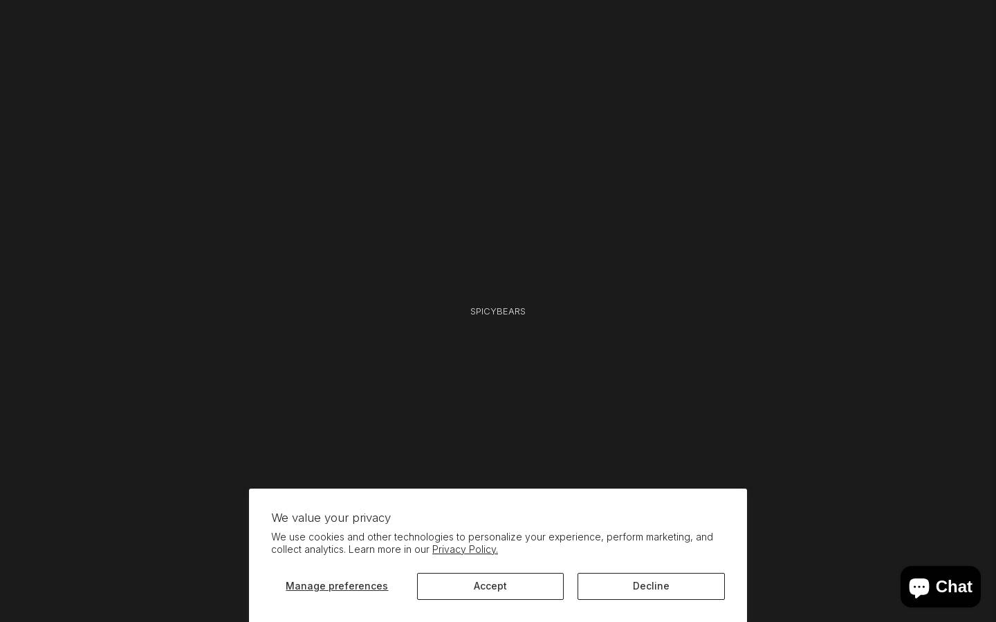 Spicybears homepage screenshot