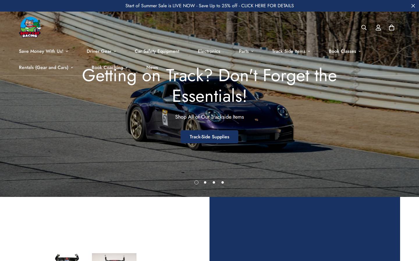 spicycatracing.com homepage screenshot
