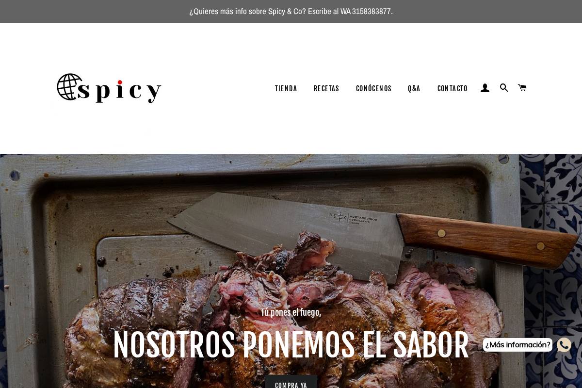 spicyco.co homepage screenshot