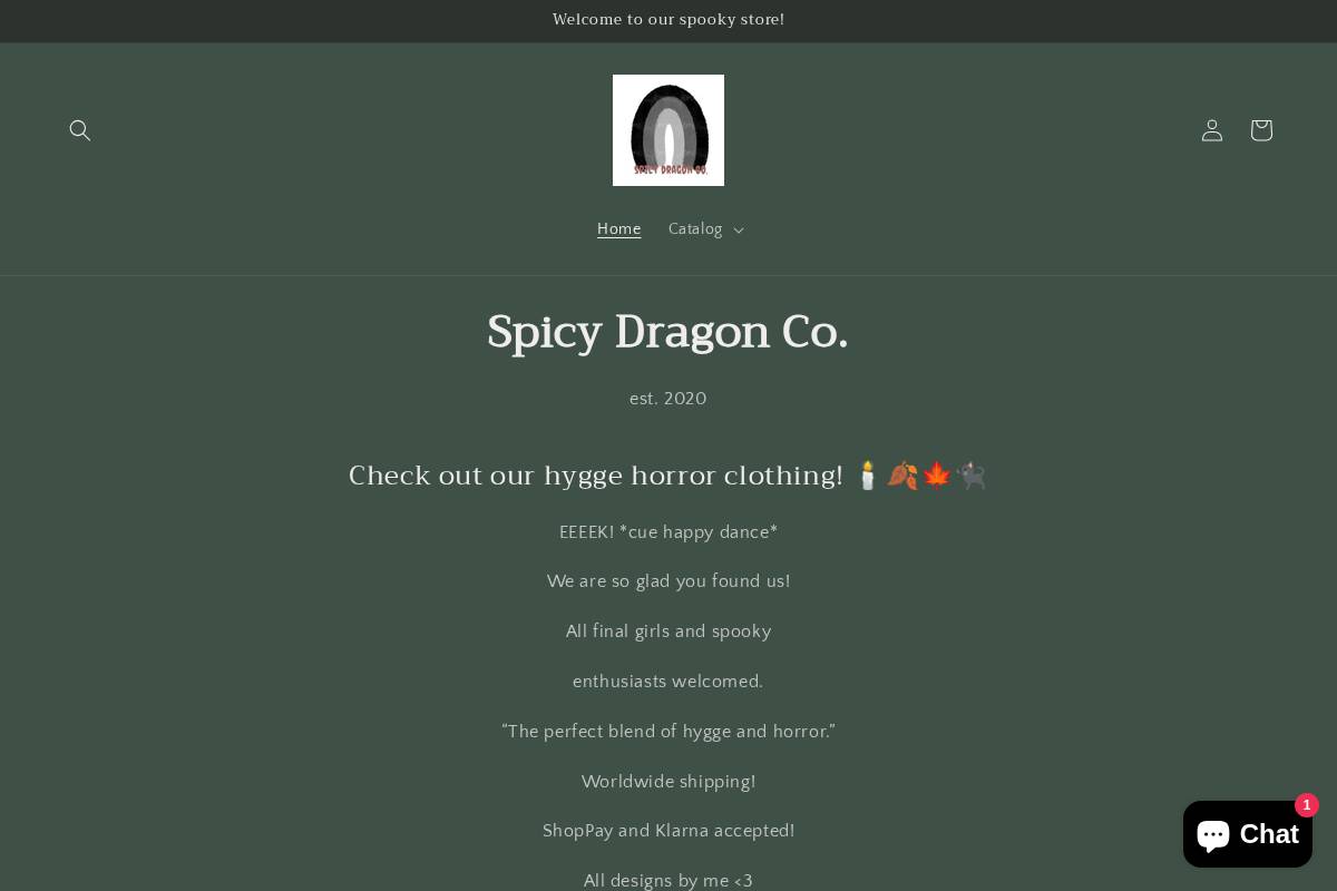 spicydragonco.store homepage screenshot