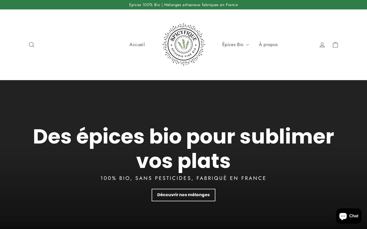 spicyfique.com homepage screenshot