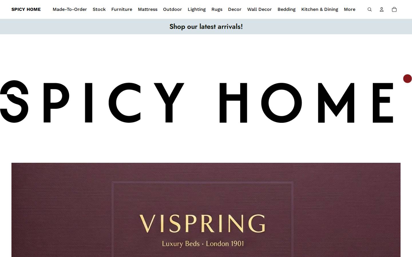 spicyhomestudio.com homepage screenshot