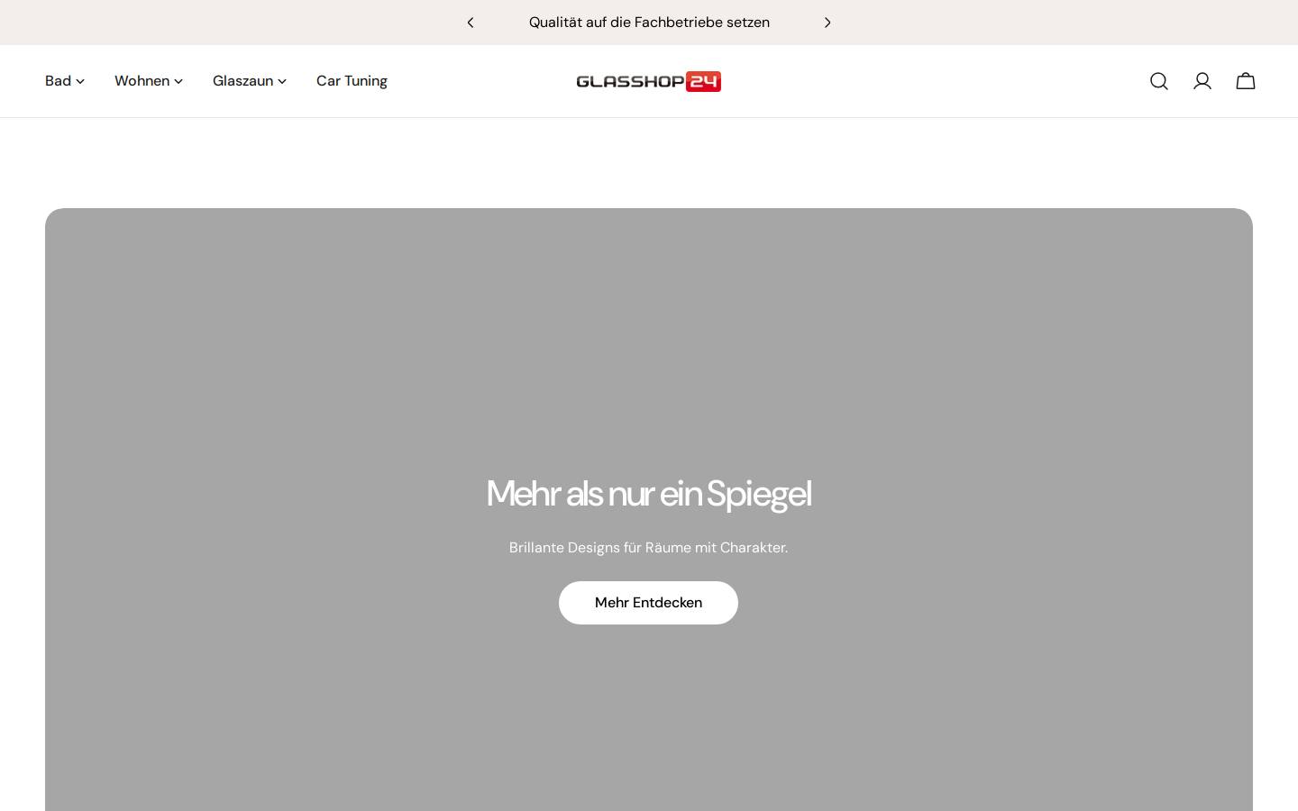 Spiegelshop24 homepage screenshot