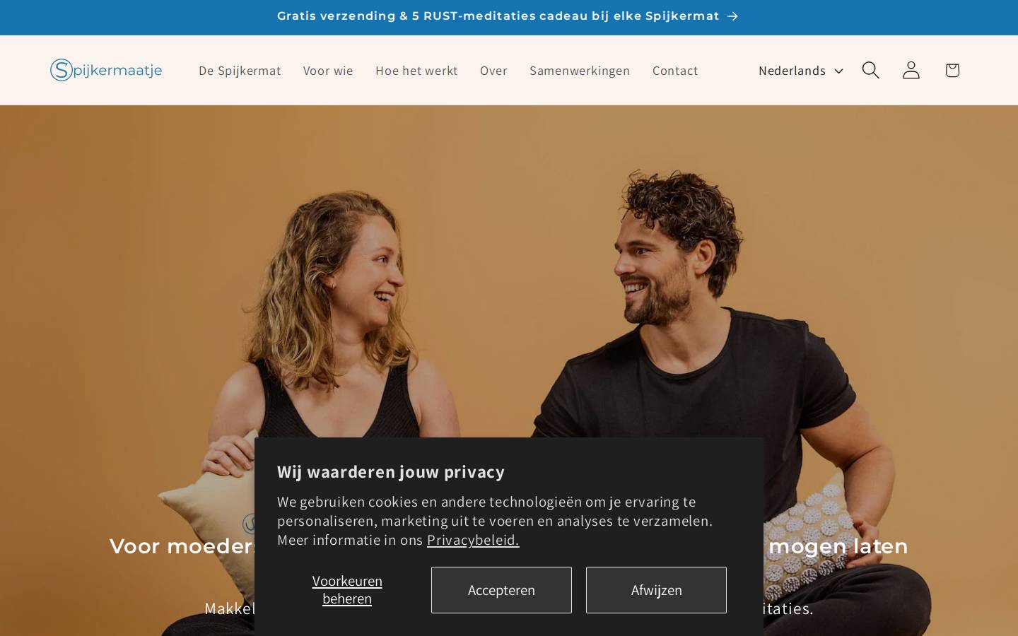 spijkermaatje.com homepage screenshot