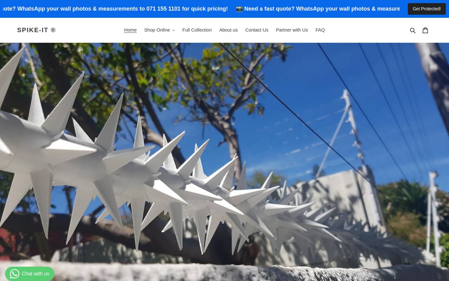 spike-it.co.za homepage screenshot