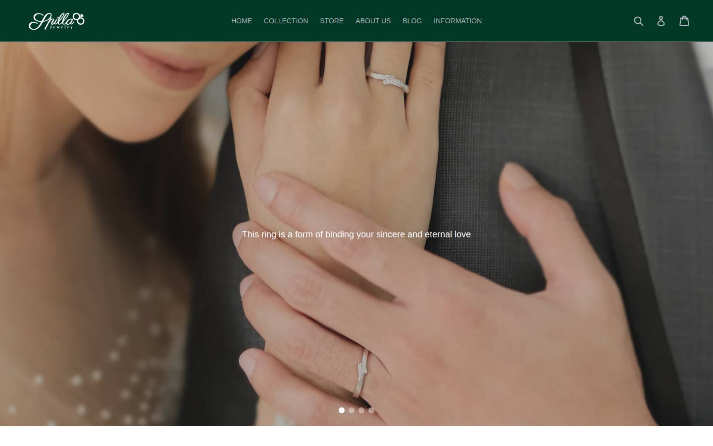 spillajewelry.com homepage screenshot