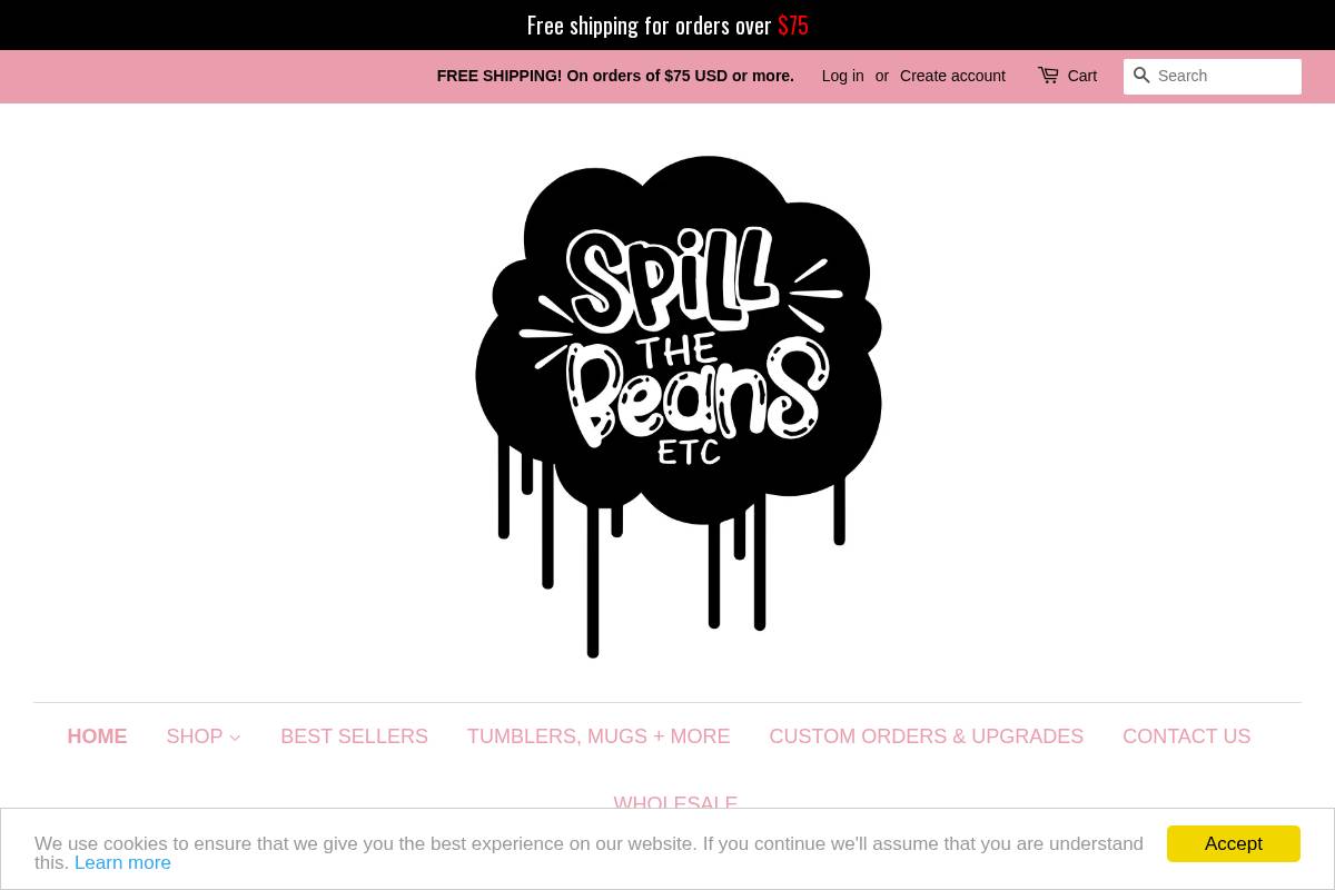 spillthebeansetc.com homepage screenshot