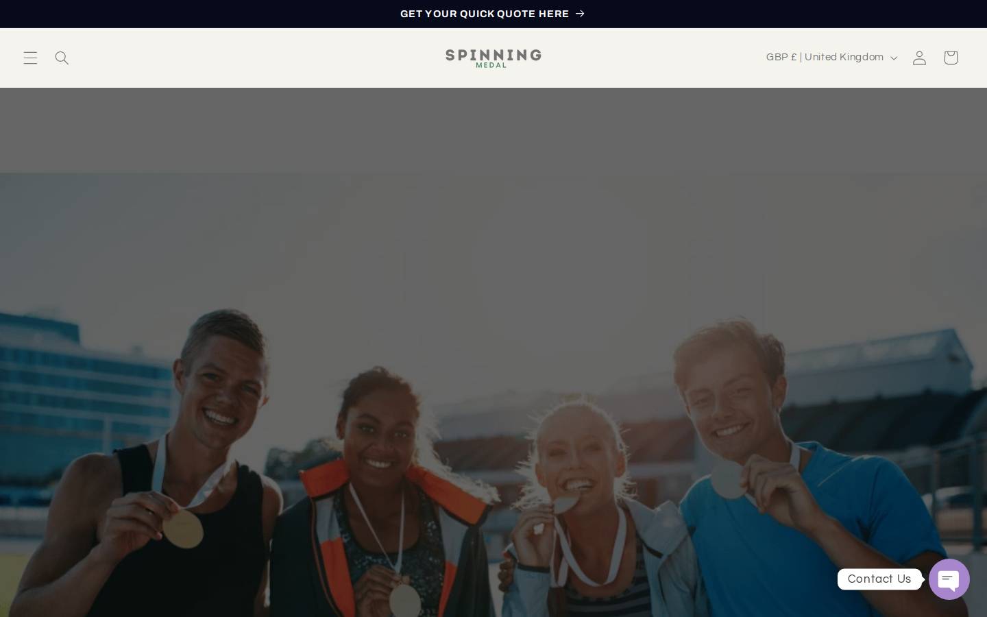 spinningmedal.com homepage screenshot