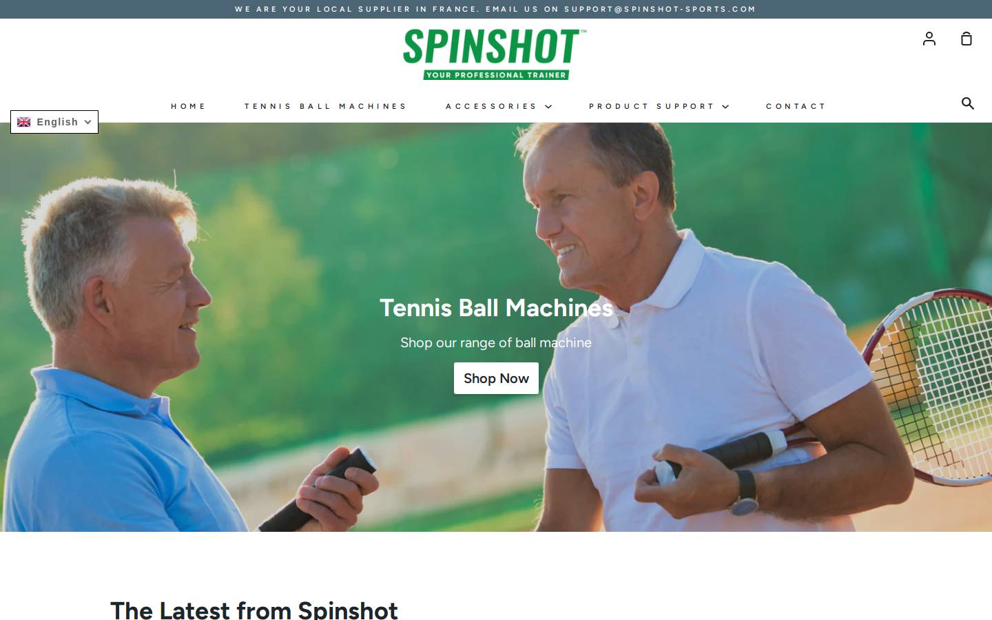 spinshot.fr homepage screenshot