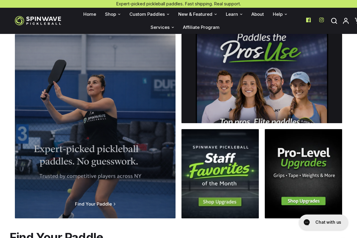 Spinwave Pickleball Inc. homepage screenshot