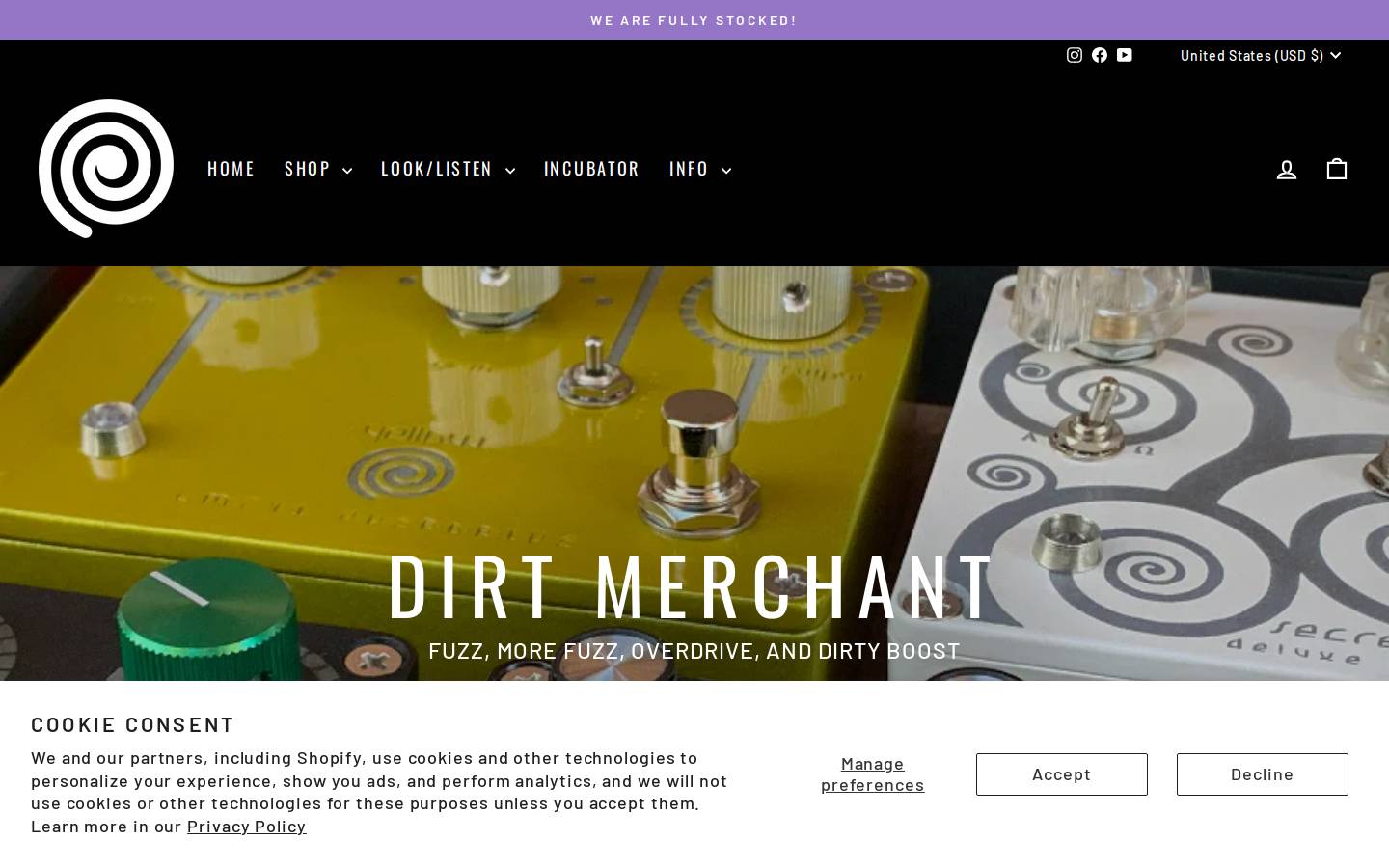 spiralelectricfx.com homepage screenshot