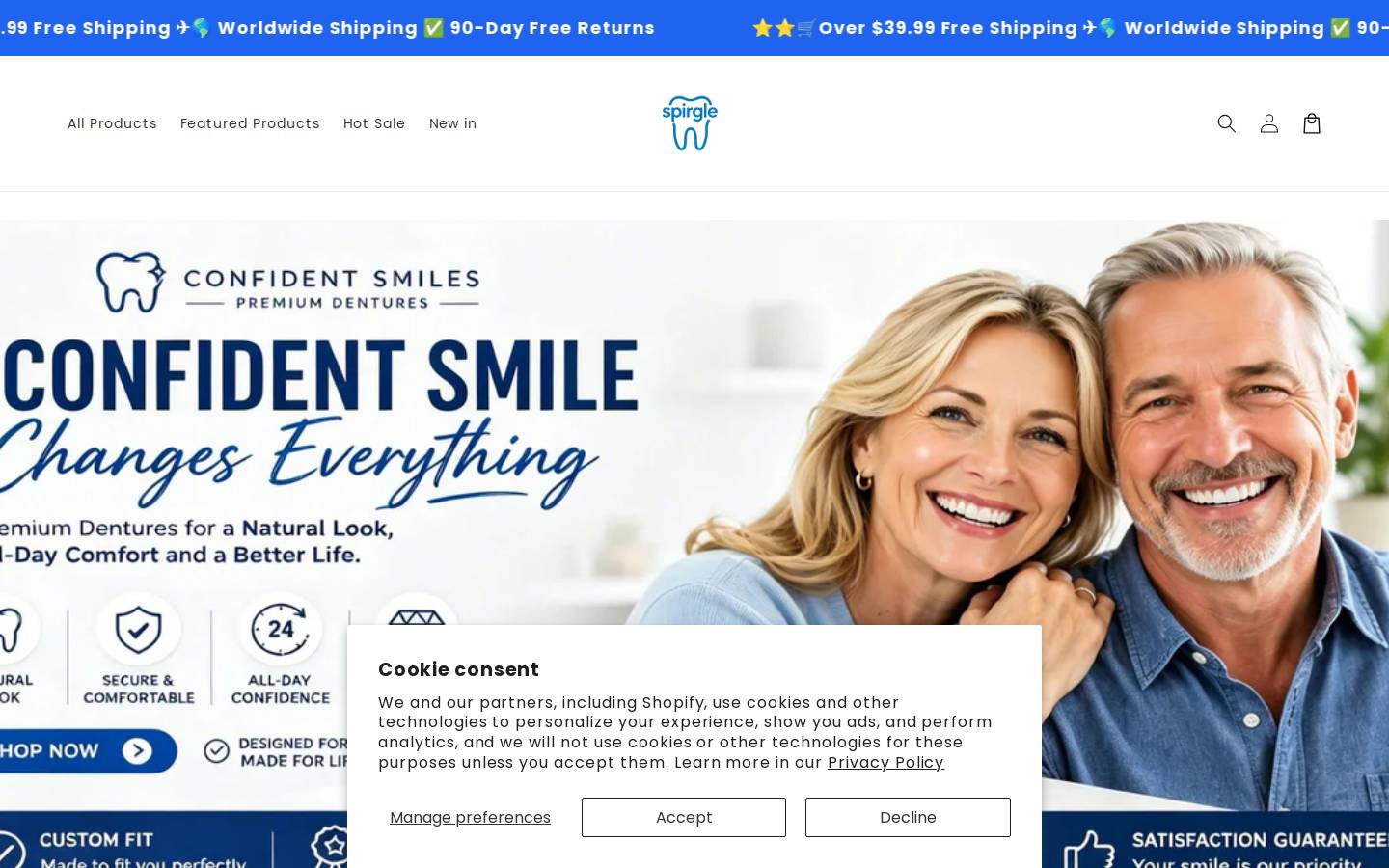 Spirgle homepage screenshot