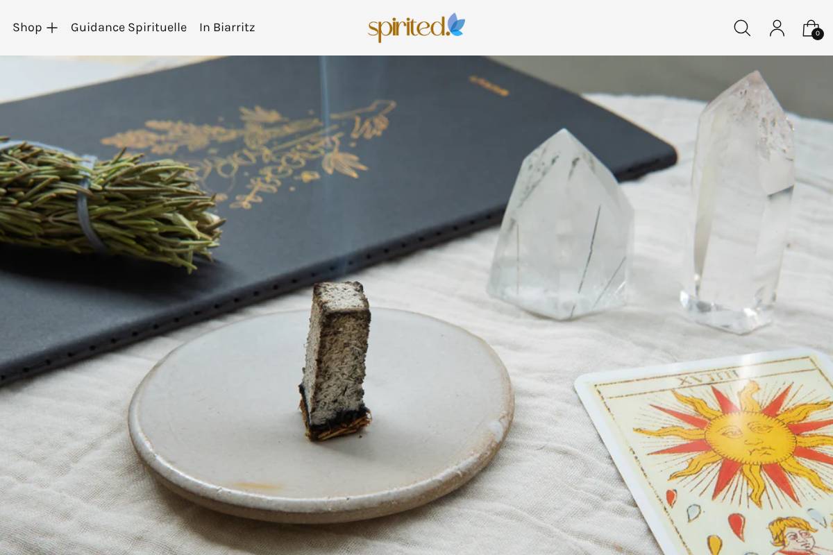 spirited.fr homepage screenshot