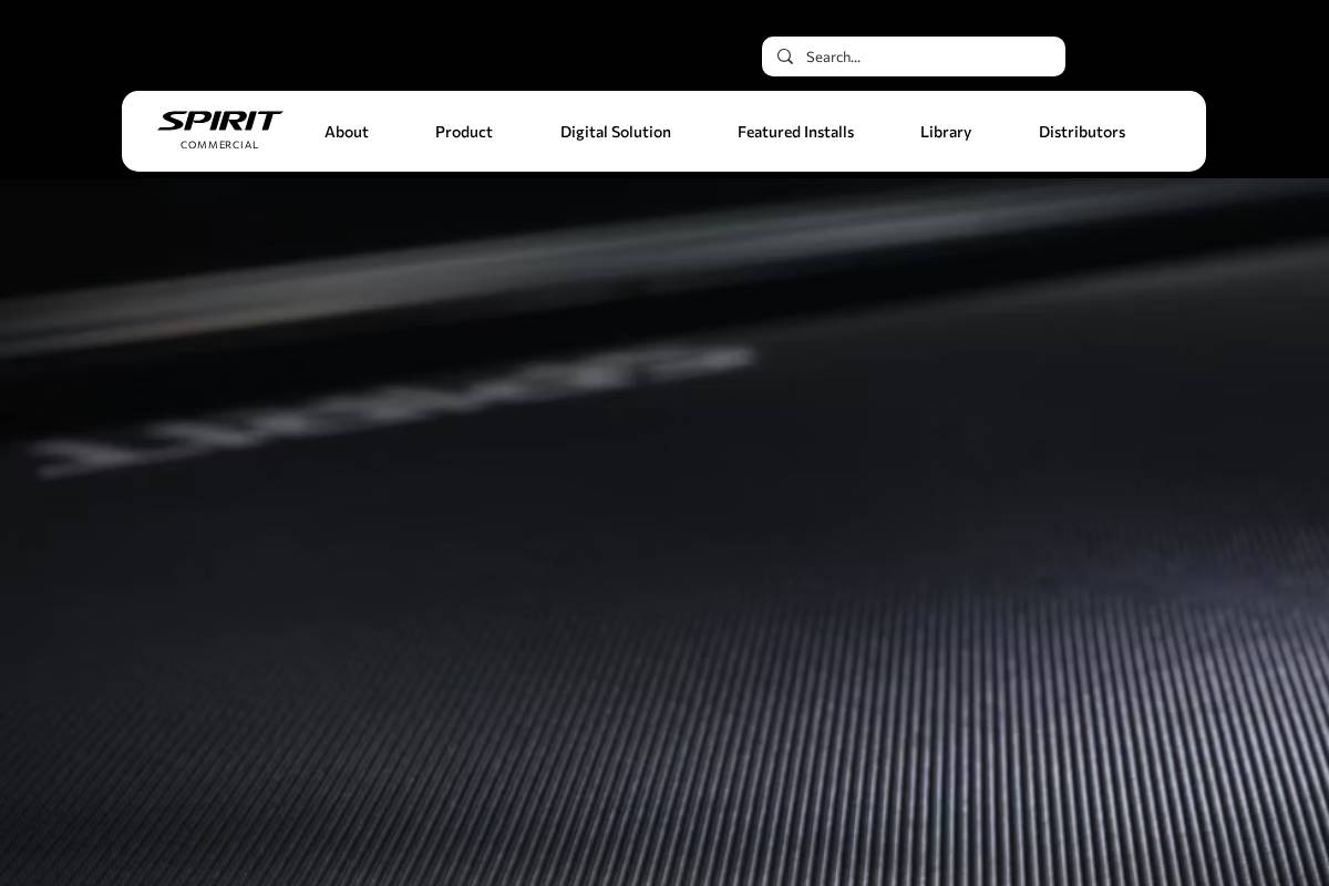 Spirit Fitness homepage screenshot