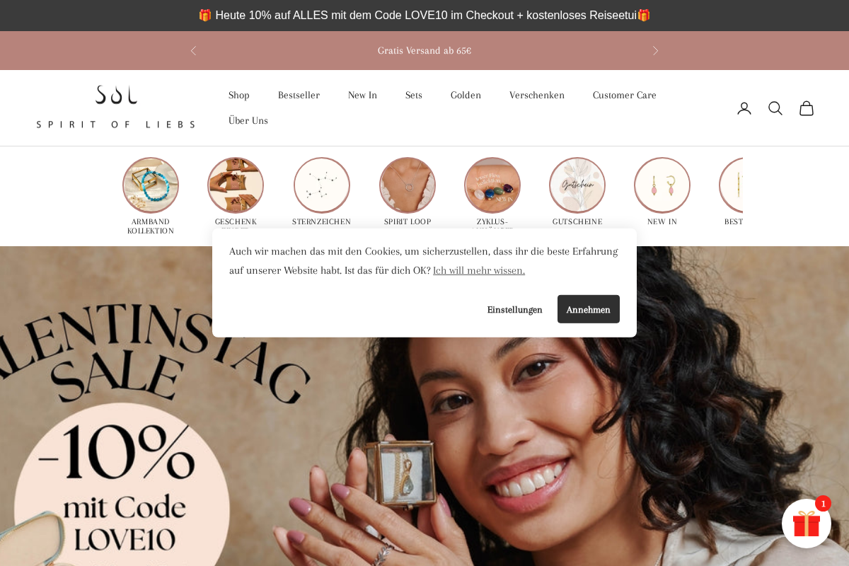 Spiritofliebs homepage screenshot