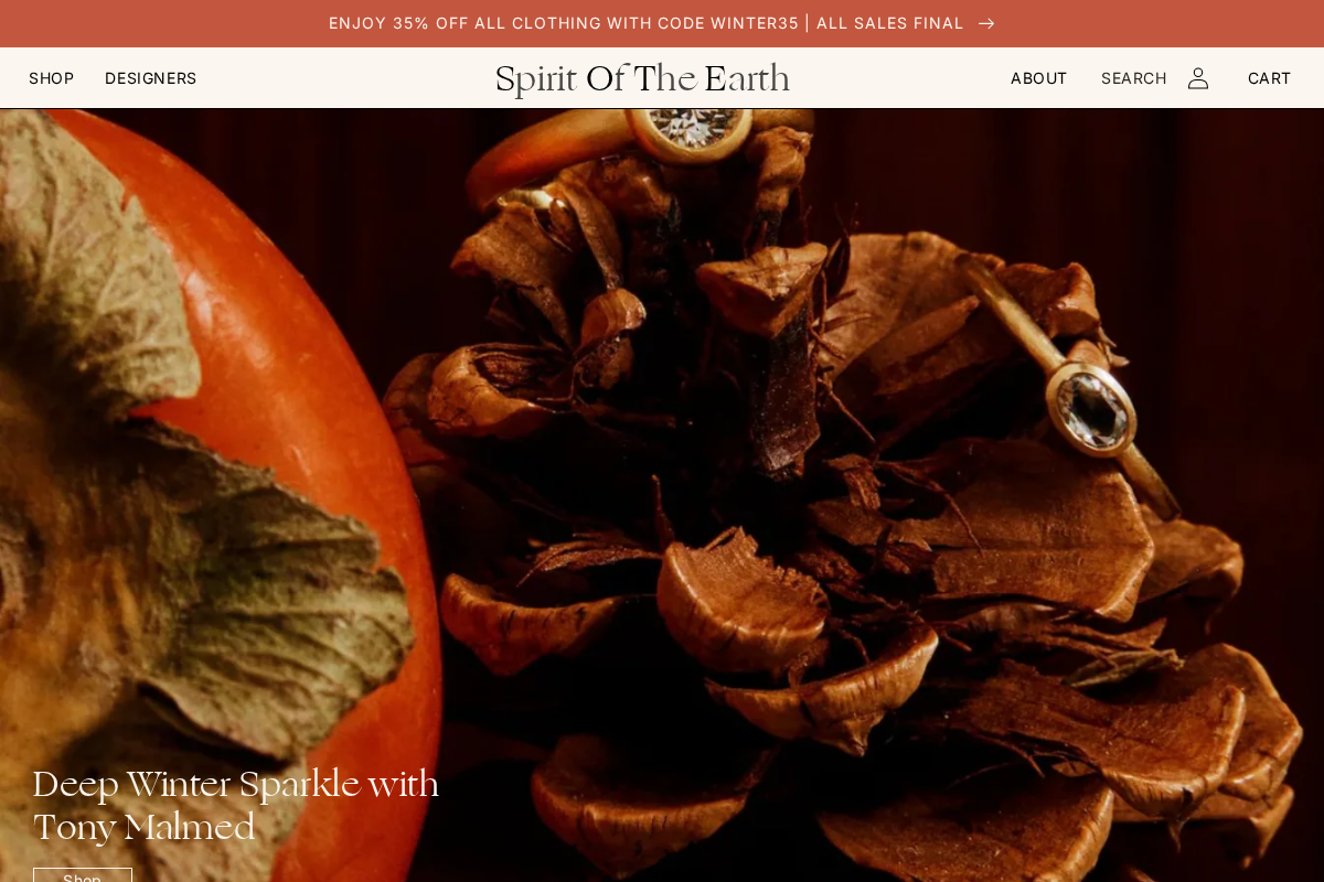 spiritoftheearth.com homepage screenshot