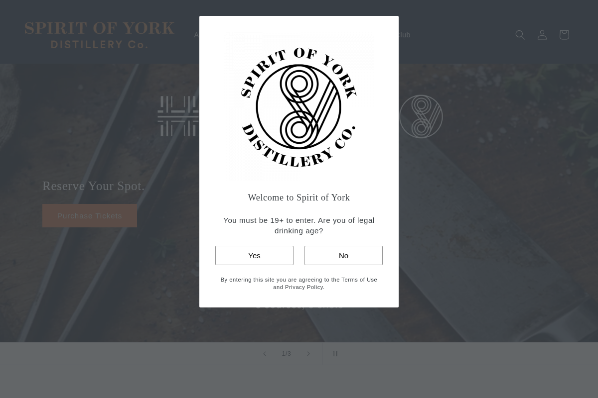 spiritofyork.com homepage screenshot