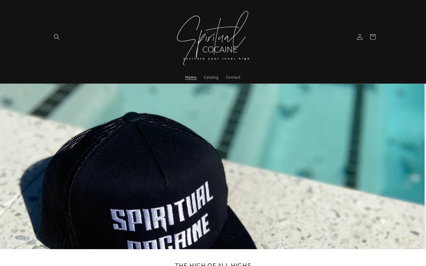 spiritualcocainelifestyle.com homepage screenshot