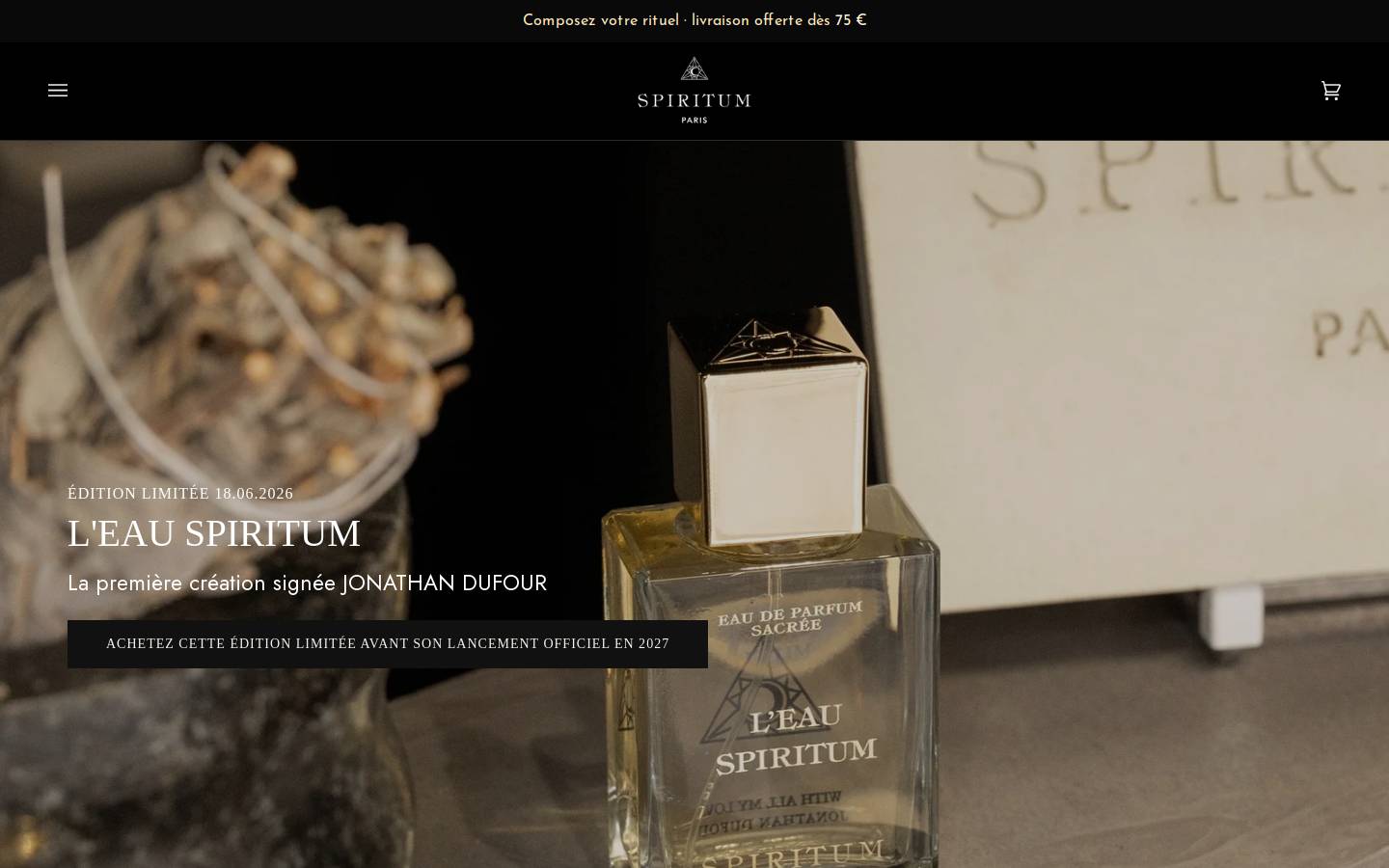 spiritum-paris.com homepage screenshot