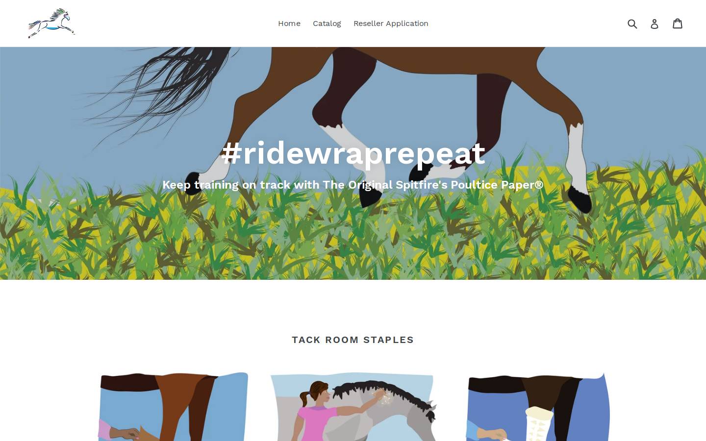 spitfire-equine.com homepage screenshot