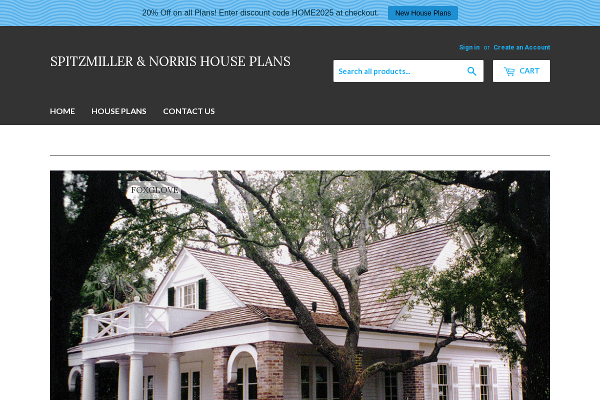 Spitzmiller & Norris House Plans homepage screenshot