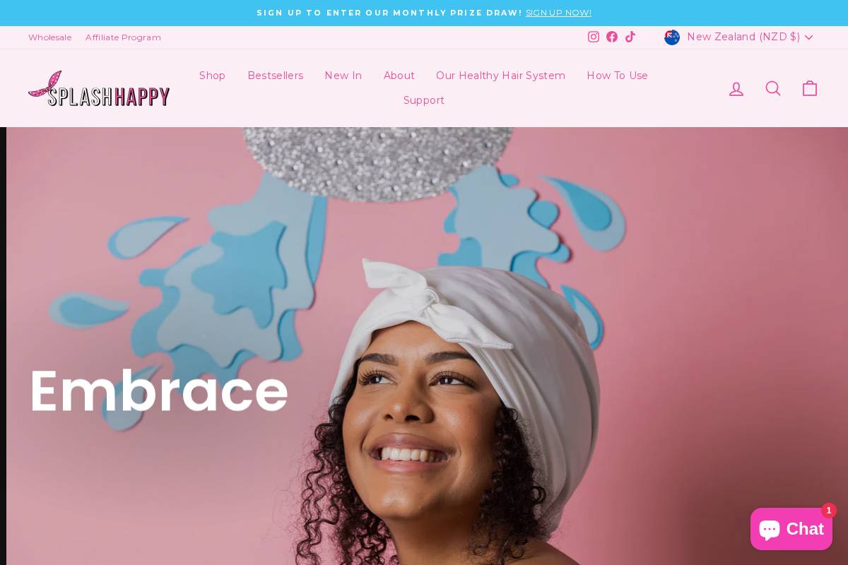splashhappy.co.nz homepage screenshot