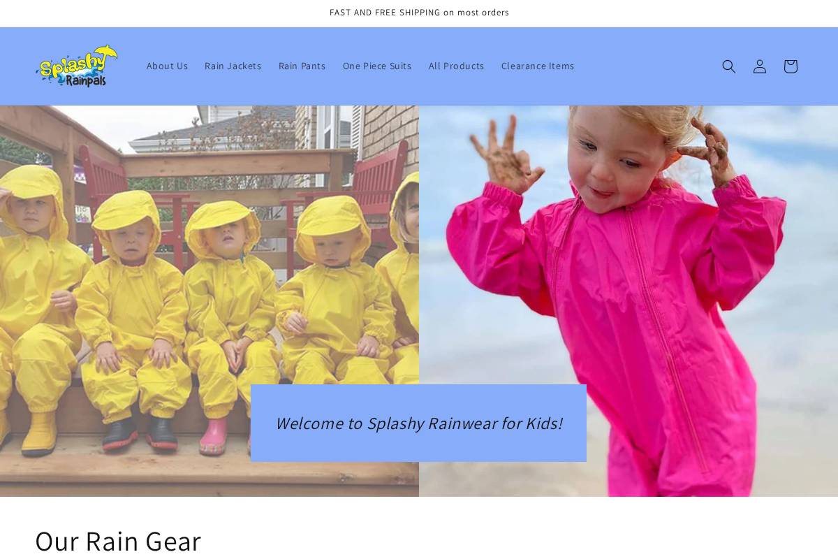 splashyusa.com homepage screenshot