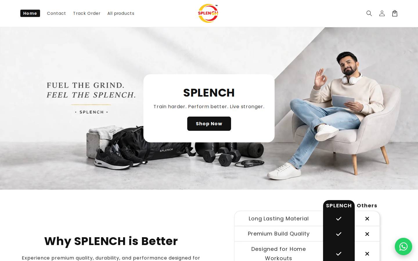 splench.com homepage screenshot