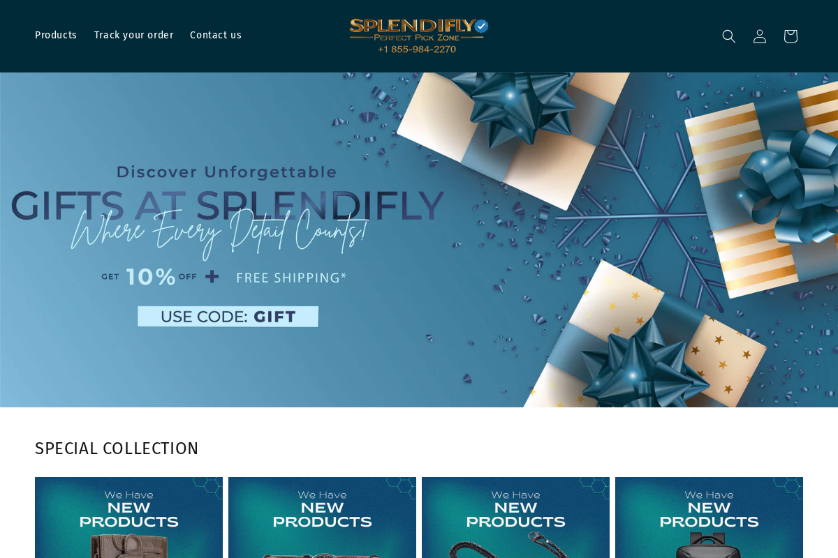 Splendifly homepage screenshot