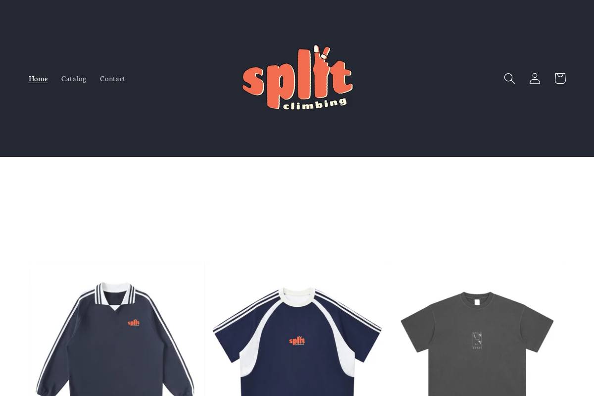 splitclimbing.com homepage screenshot