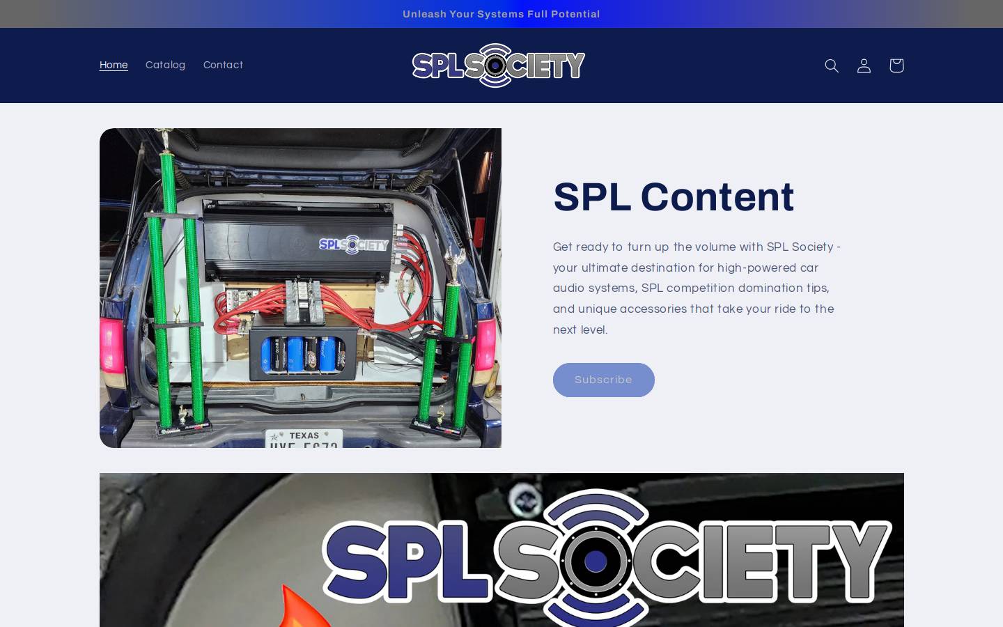 splsociety.com homepage screenshot