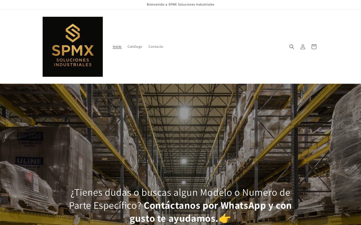 spmxsolucionesindustriales.com homepage screenshot
