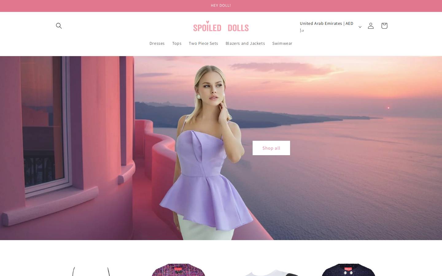 spoileddolls.com homepage screenshot