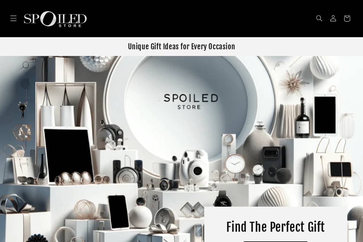 spoiledstore.com homepage screenshot