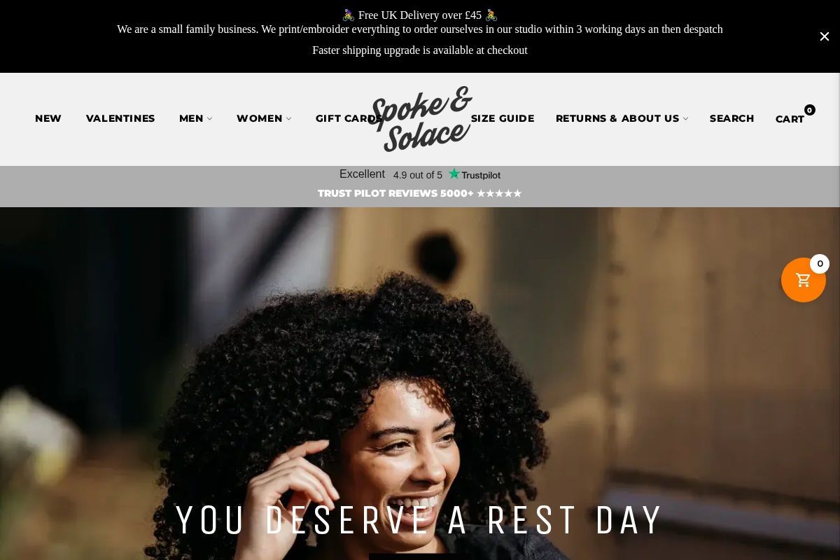Spoke and Solace homepage screenshot