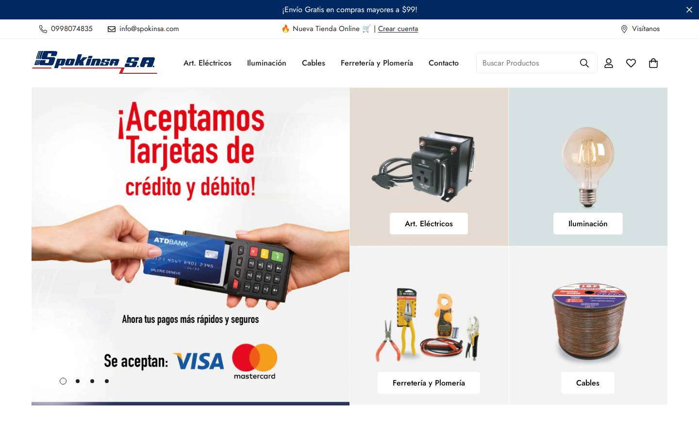 spokinsa.com homepage screenshot