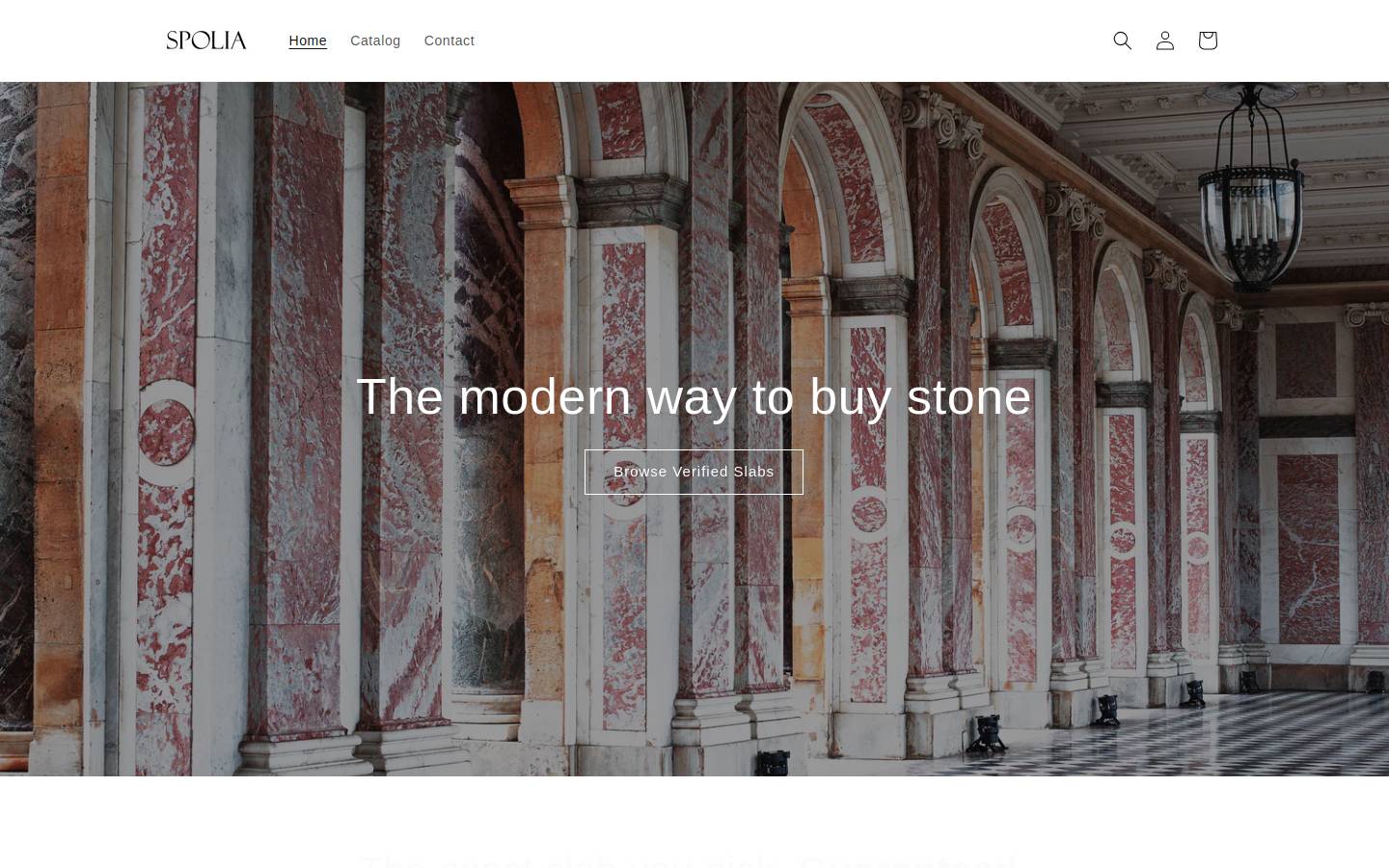 spoliastone.com homepage screenshot