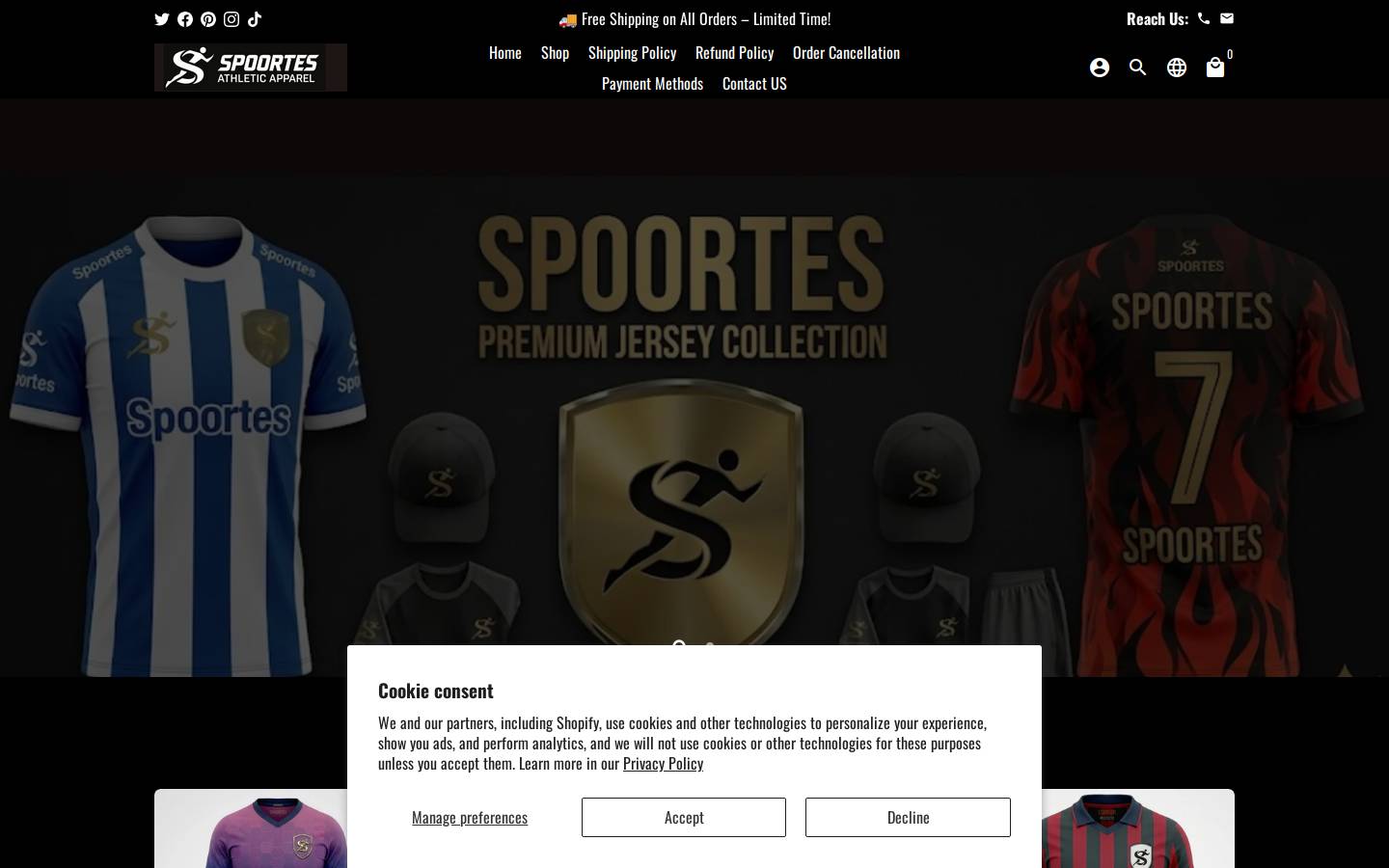 spoortes.com homepage screenshot