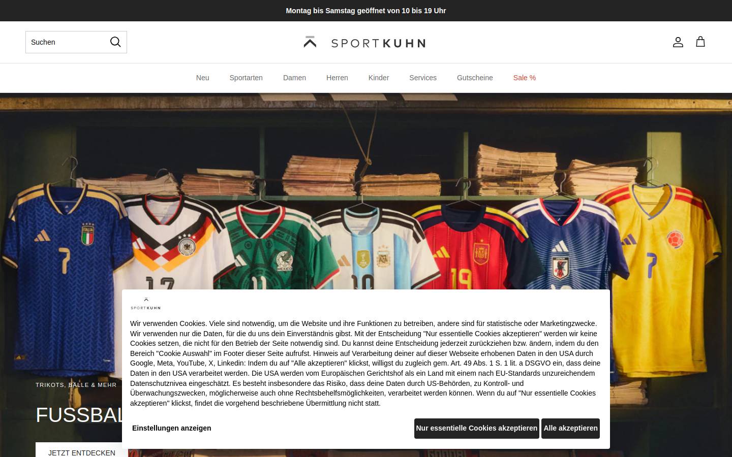 sport-kuhn.de homepage screenshot