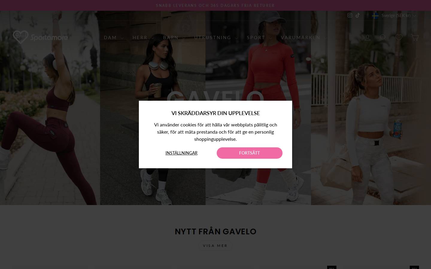 Sportamore homepage screenshot